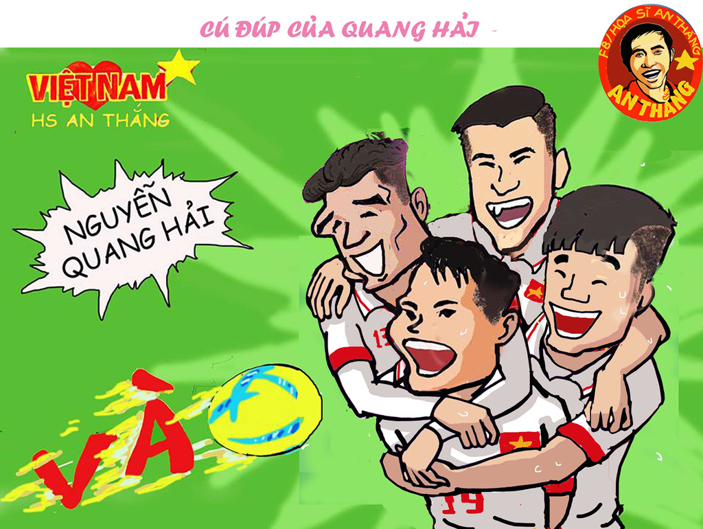 Hí họa: U23 Việt Nam tạo địa chấn Á châu